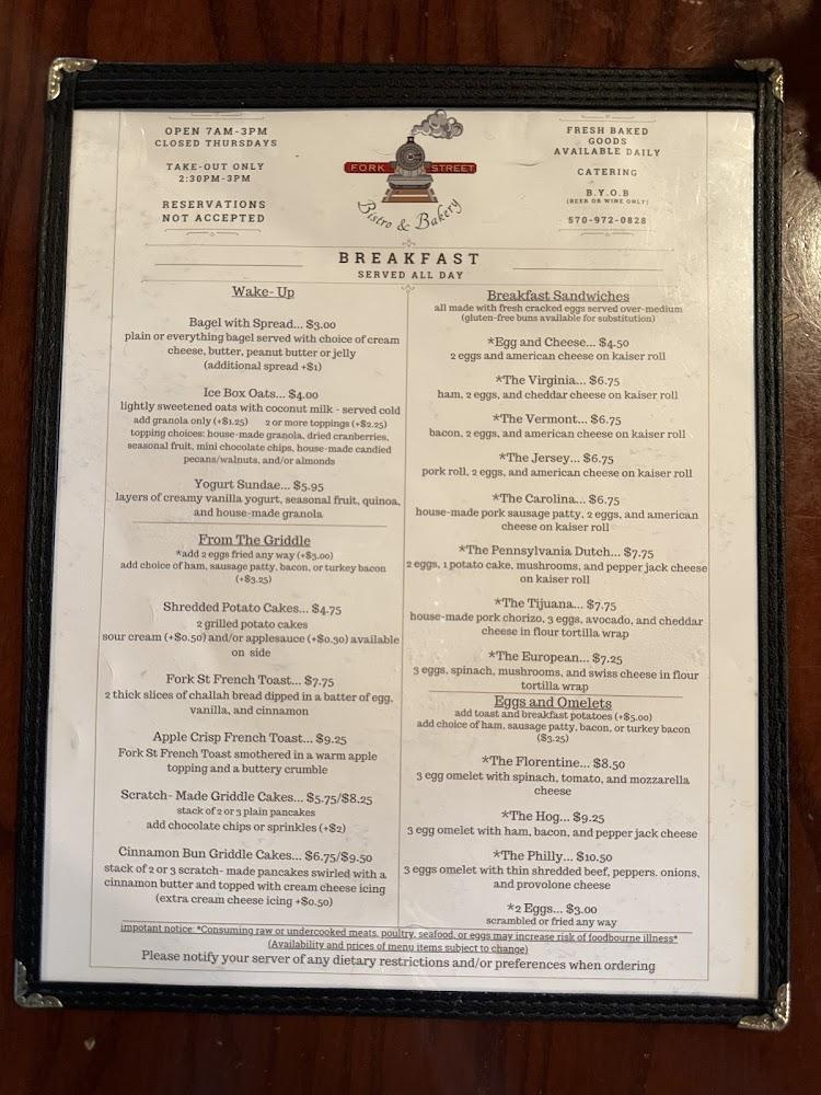 Fork Street Bistro and Bakery Jr. Fork St French Toast
